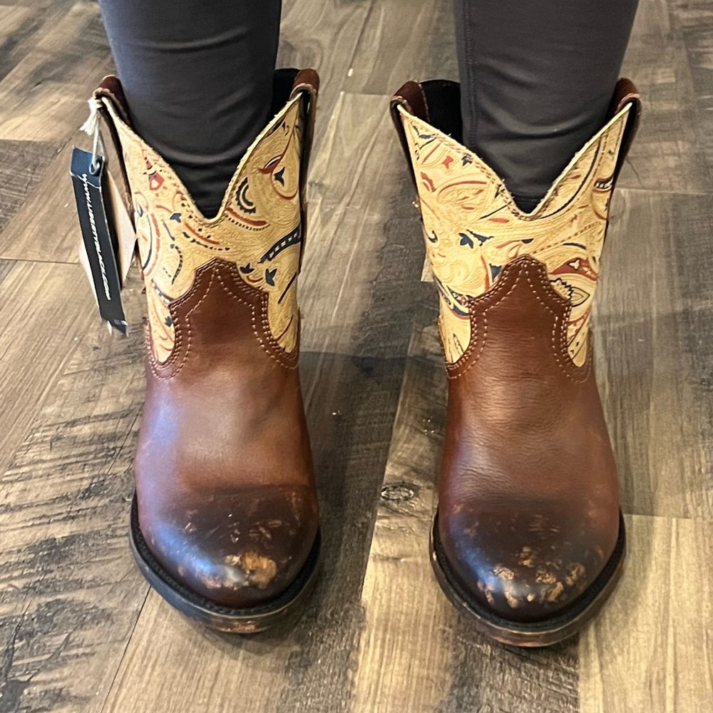 Liberty Black Paisley Booties - Picture 6 of 6